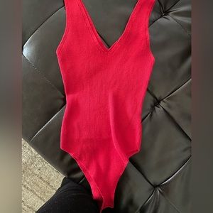 Red bodysuit